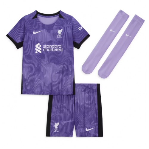 Maillot de foot Liverpool Szoboszlai Dominik #8 Troisième enfant 2023-24 Manches Courte (+ pantalon court)